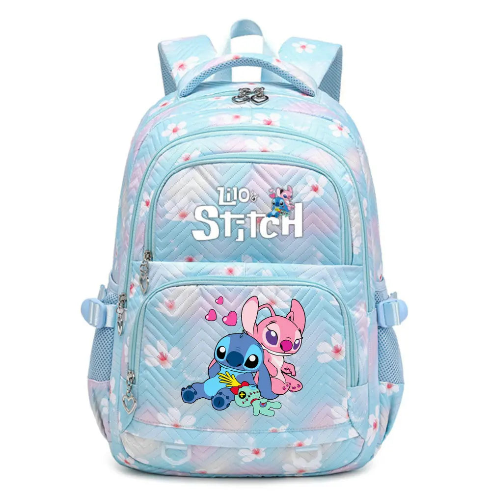 Lilo Stitch Girls Backpack Shoulder Bags New School Bag Lightweight Travel Bags