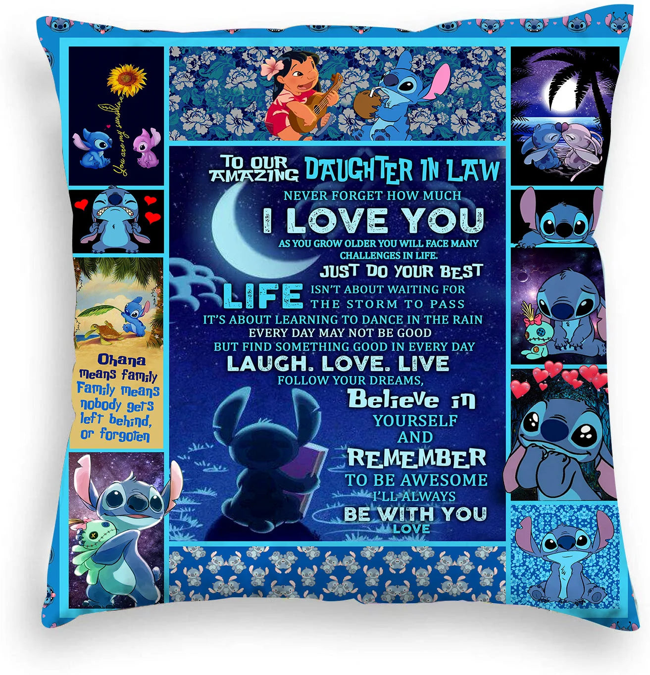 Stitch Double Sided Print Pillowcase Stitch Pillow Pillowcase Children Room Interior Decoration