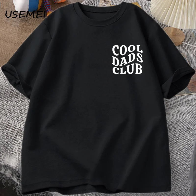 Cool Dads Club Tshirt Father's Day - Husband T-Shirt - Dad To Be T Shirt Men Cotton
