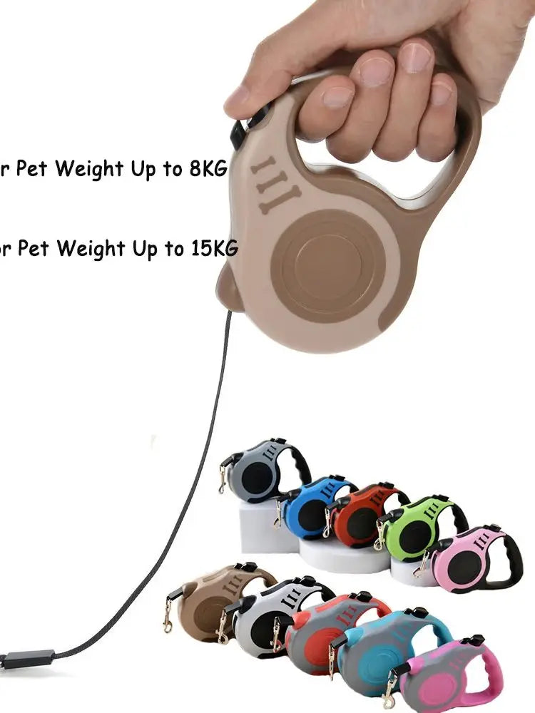 3M/5Metre Dog Leash Walking Automatic Pet Collar ABS Case Nylon Rope Dog Harness Dog footprint Puppy Dog Footprints Keychain