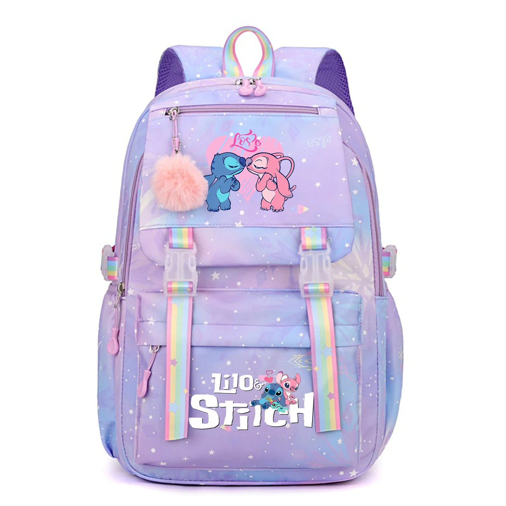 Stitch Kids Backpack Bookbag Bag Student Children Knapsack Schoolbag Travel Commute Bag