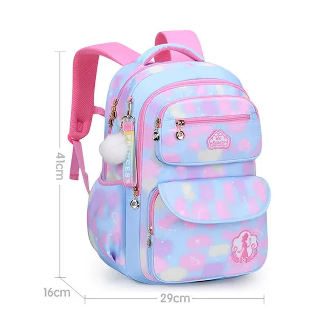 Children's Shoulder Bag Girl Backpack School Bag Purple Travel Teen Schoolbag Primary Kawaii Cute Waterproof Kid Girl Backpack