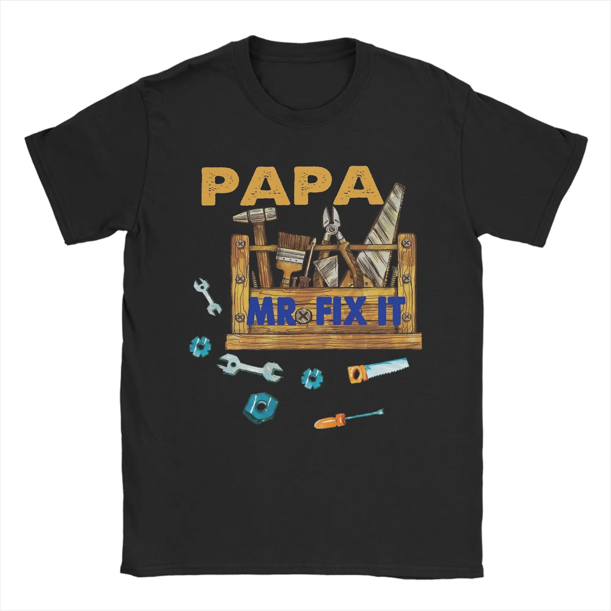 Papa Mr Fix it -  Happy Father's Day Gifts Tee Shirt for Men - Cotton Clothes