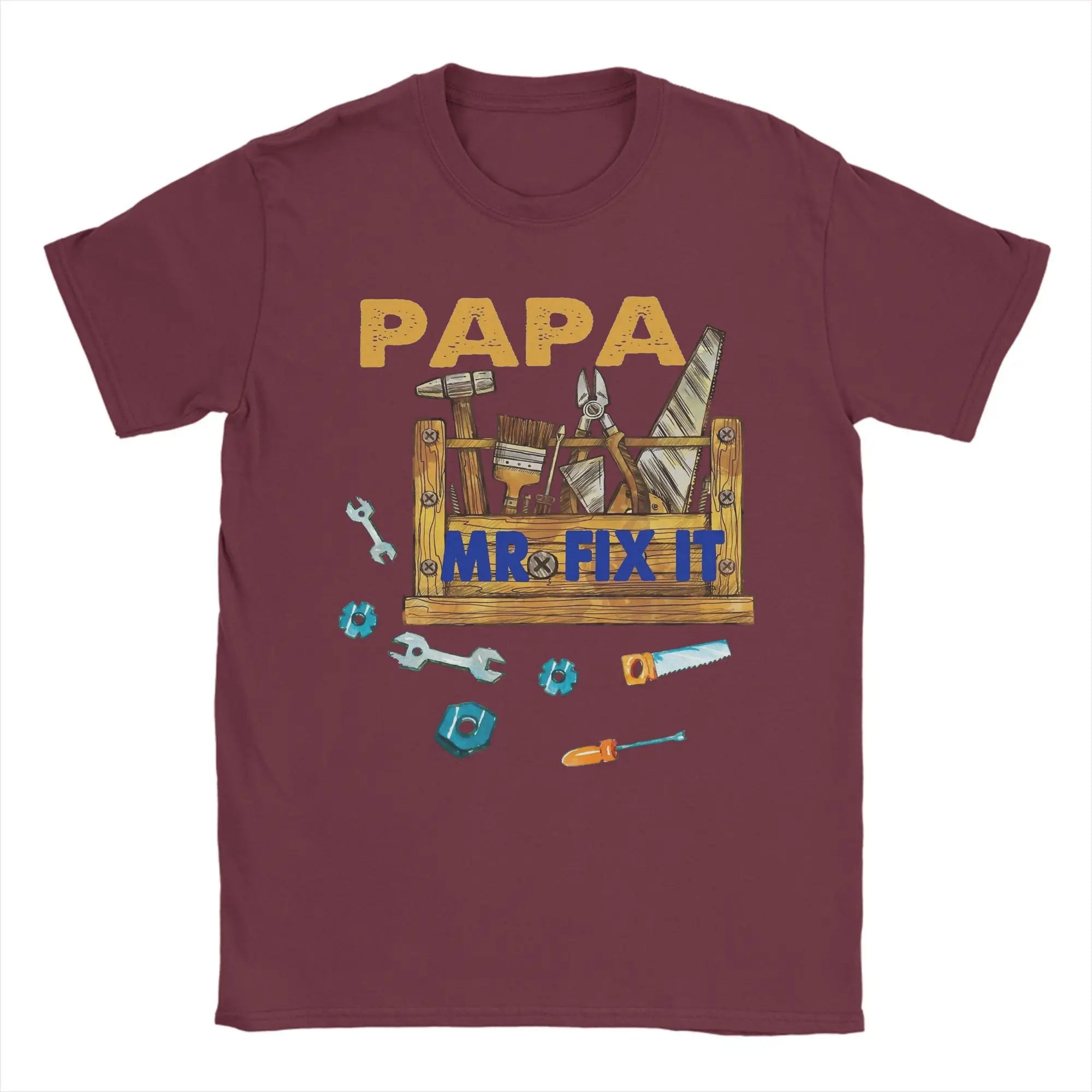 Papa Mr Fix it -  Happy Father's Day Gifts Tee Shirt for Men - Cotton Clothes