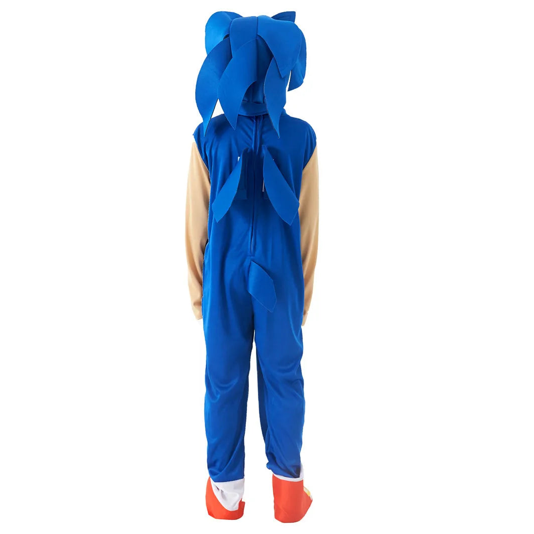 Delivery guaranteed-Order early-Sonics Cartoon Jumpsuit Bodysuit Kids Cosplay Disguise Hedgehog Cosplay Costume - Halloween
