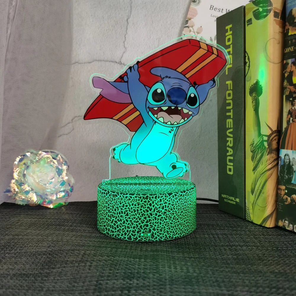 Lilo & Stitch animation cartoon peripheral night light creative children's room decorative table lamp christmas gift