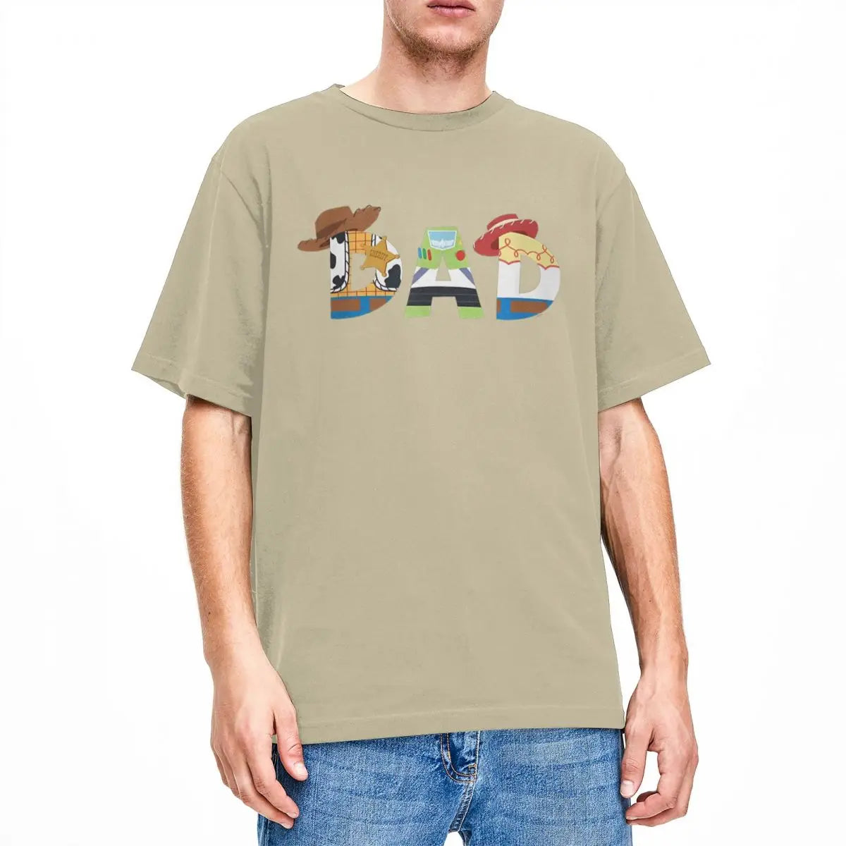 Pixars Toy Story Dad Fathers Day Birthday T-Shirt Man Y2K Funny Cotton T-Shirts Summer O-Neck Novelty Tees