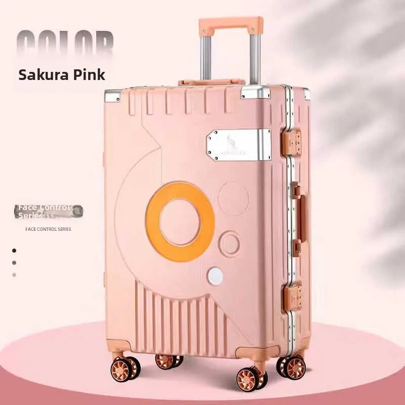 Large Capaci Aluminum Alloy Frame Lage Suitcase Hand Pull Men's 20 Inch 24 Inch Durable Travel Bag