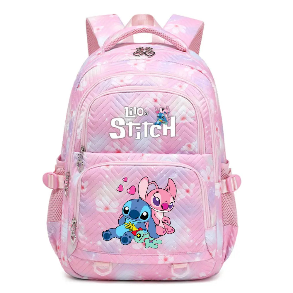 Lilo Stitch Girls Backpack Shoulder Bags New School Bag Lightweight Travel Bags