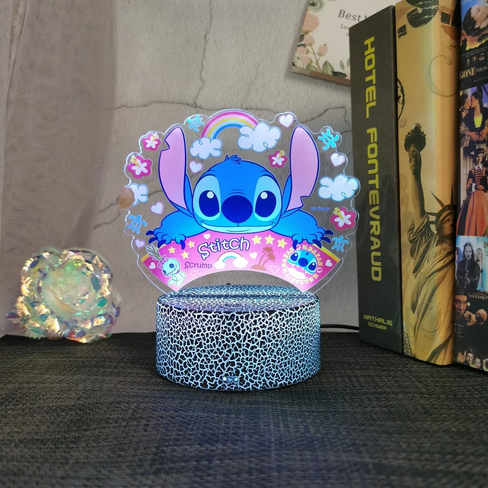 Lilo & Stitch animation cartoon peripheral night light creative children's room decorative table lamp christmas gift