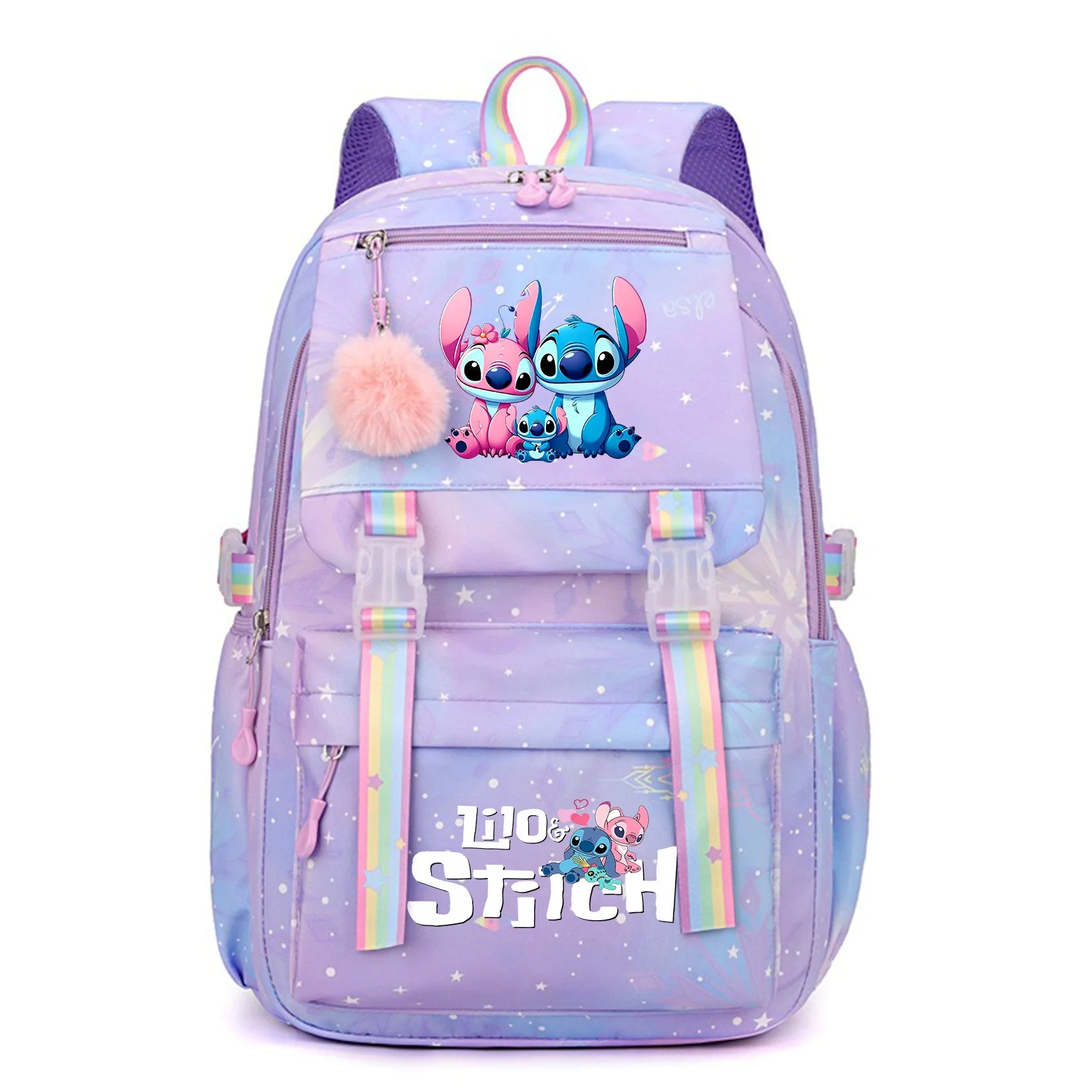 Stitch Kids Backpack Bookbag Bag Student Children Knapsack Schoolbag Travel Commute Bag