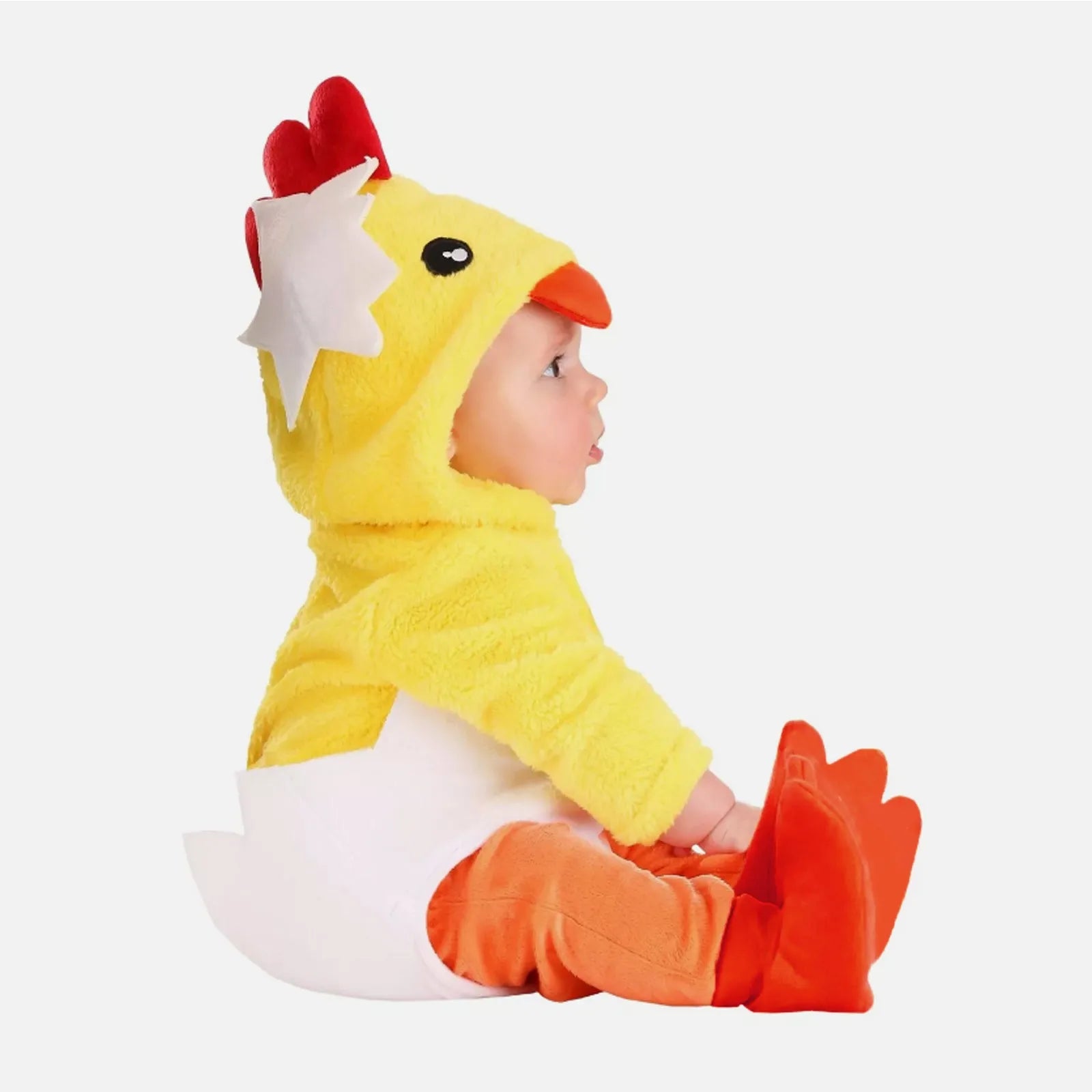 Adorable Infant Hatching Chicken Costume Baby Chick for  Halloween or Easter