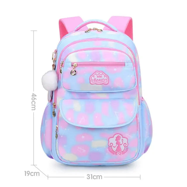 Children's Shoulder Bag Girl Backpack School Bag Purple Travel Teen Schoolbag Primary Kawaii Cute Waterproof Kid Girl Backpack