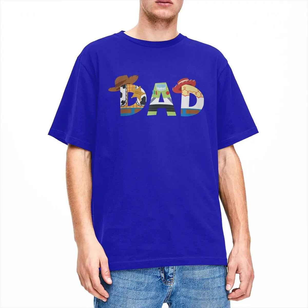 Pixars Toy Story Dad Fathers Day Birthday T-Shirt Man Y2K Funny Cotton T-Shirts Summer O-Neck Novelty Tees