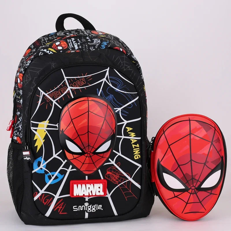 Marvel Spider Man Australia Smiggle Backpack Boy Backpack Student Backpack Water Bottle Lunch Bag Pencil Case Stationery