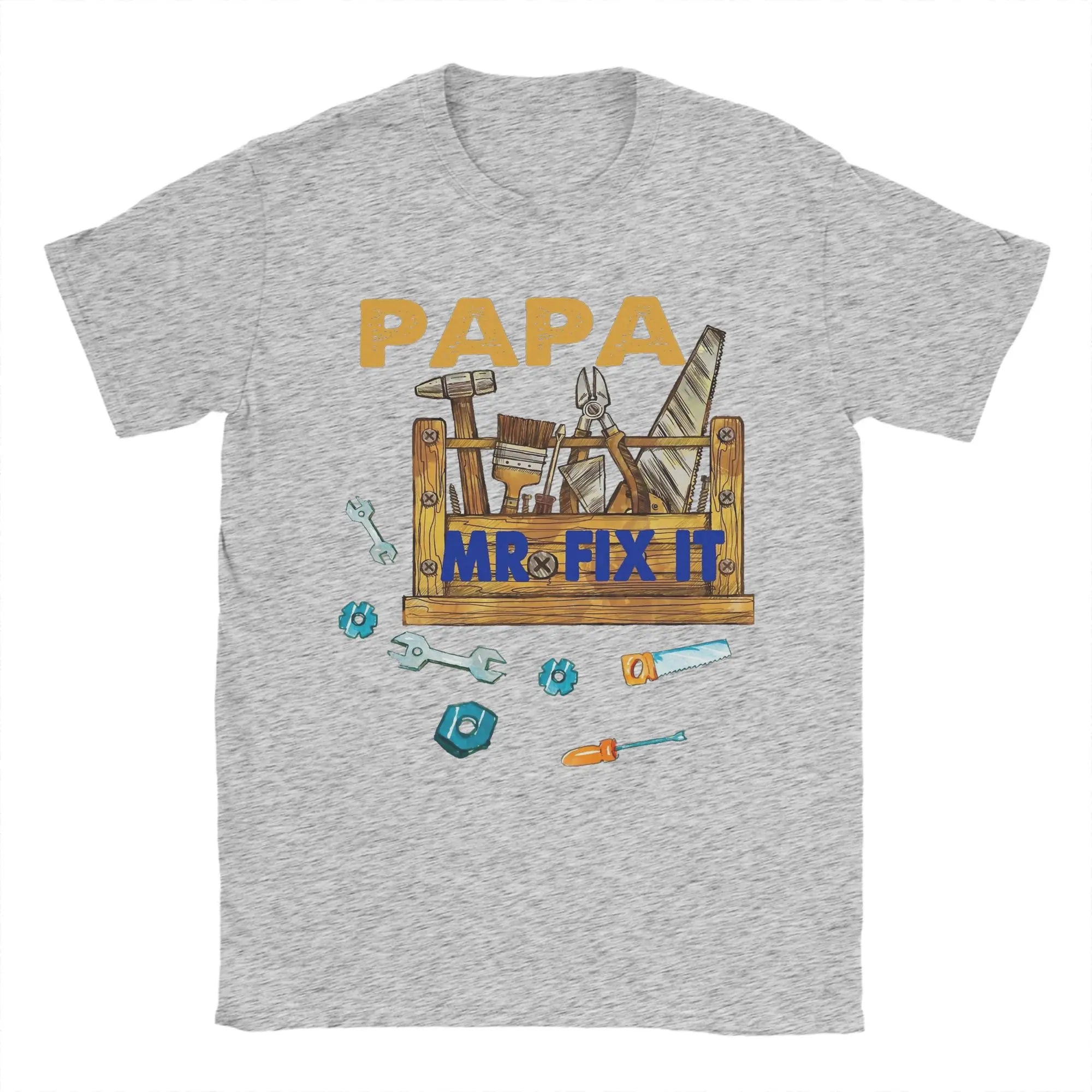 Papa Mr Fix it -  Happy Father's Day Gifts Tee Shirt for Men - Cotton Clothes