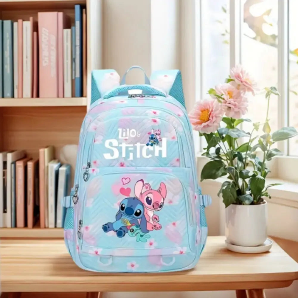 Lilo Stitch Girls Backpack Shoulder Bags New School Bag Lightweight Travel Bags