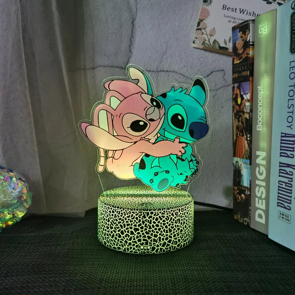 Lilo & Stitch animation cartoon peripheral night light creative children's room decorative table lamp christmas gift