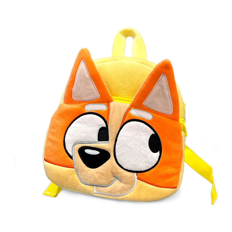 Bluey Family Cosplay Kindergarten Children's Cartoon School Bag Bluebin Dog Backpack Kawaii Anime Figure Dog Backpack Children's