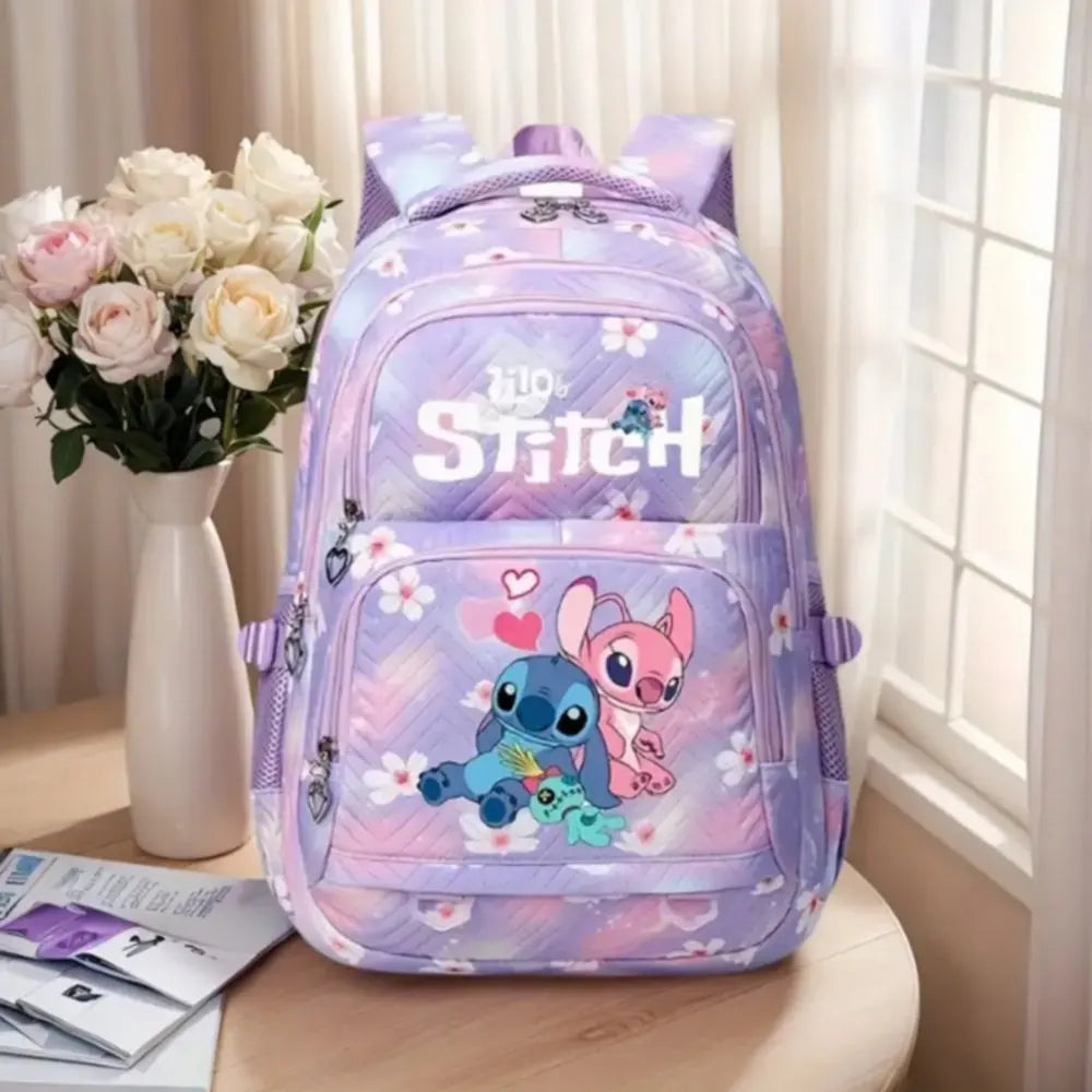 Lilo Stitch Girls Backpack Shoulder Bags New School Bag Lightweight Travel Bags