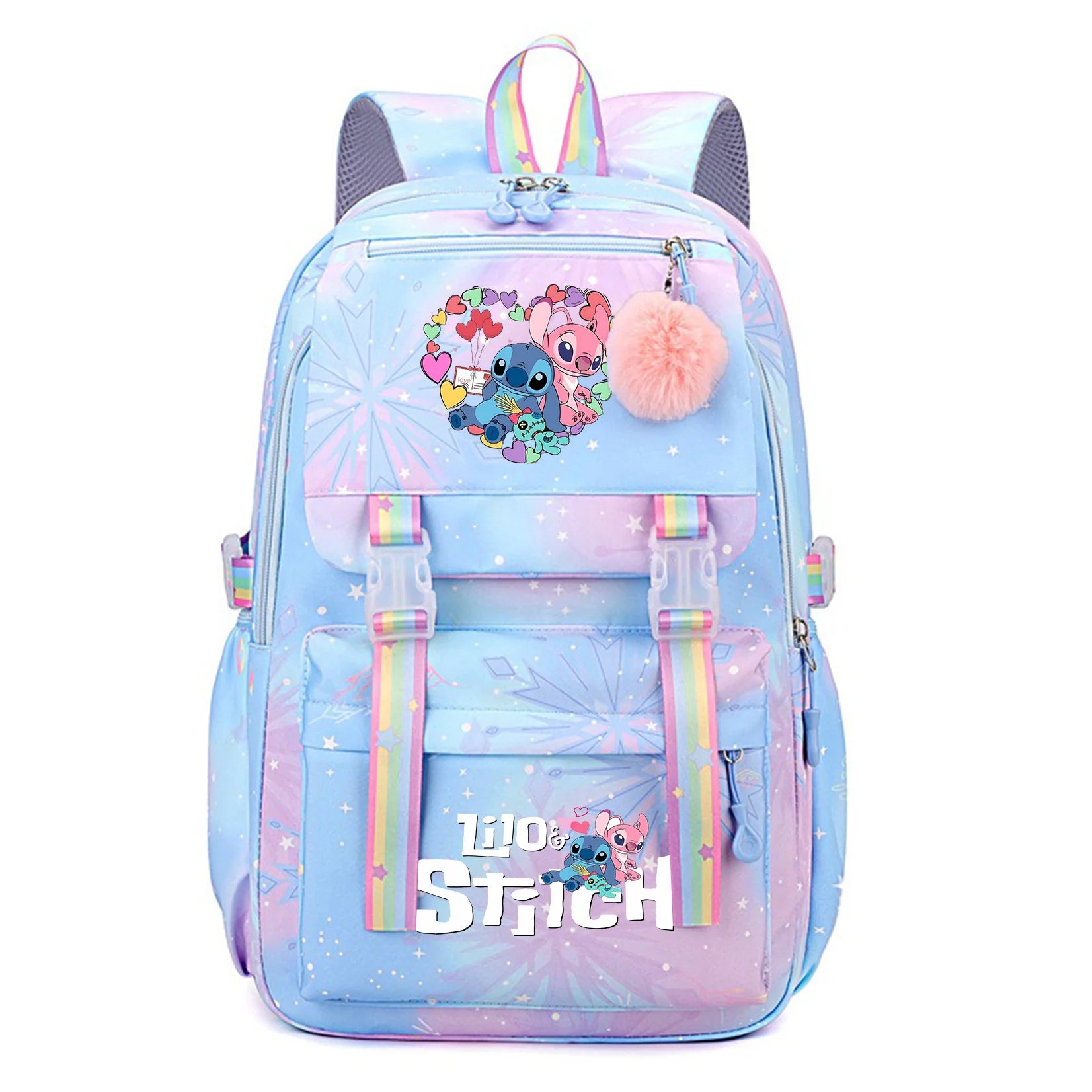 Stitch Kids Backpack Bookbag Bag Student Children Knapsack Schoolbag Travel Commute Bag