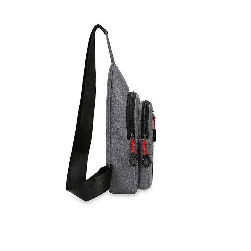 Men's Chest Bag New Casual Fashion Shoulder Bag Male Hand Crossbody Korean Cycling Backpack Bolsa Masculino Bolsa De Ombro