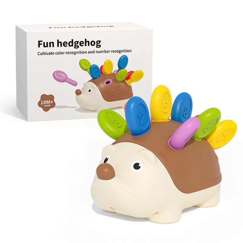 Hedgehog Montessori Educational Toy - Fine Motor Toys for Toddlers Learning Counting