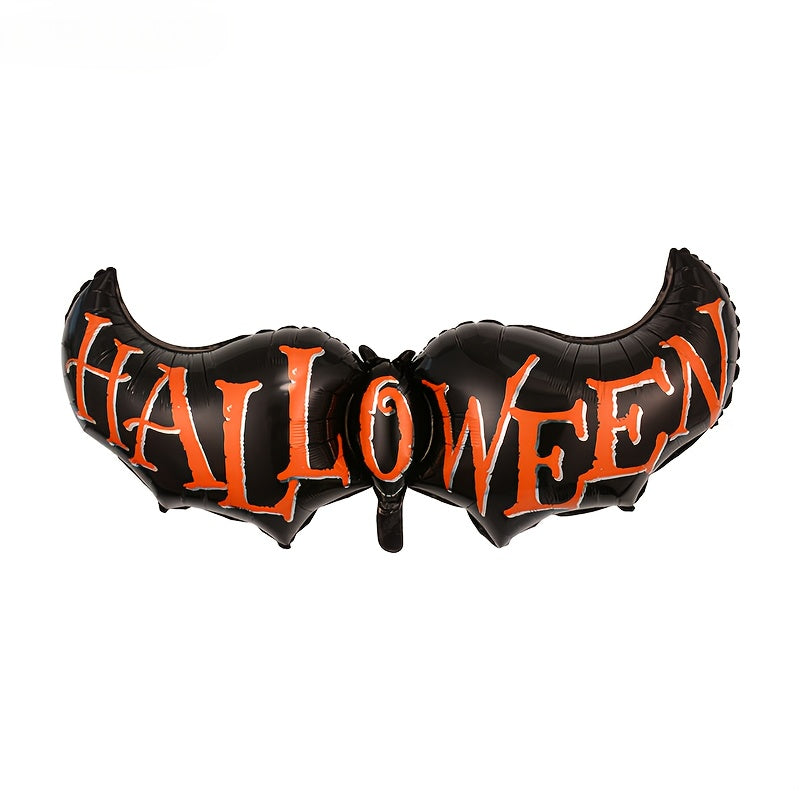 82pcs Black and Orange Latex Balloons 10-inch Pumpkin Printed Balloons Giant Bat Foil Halloween Happy Balloons Halloween Garland Kit Suitable for Halloween Christmas Back-to-School Season Haunted House Trick or Treat Party