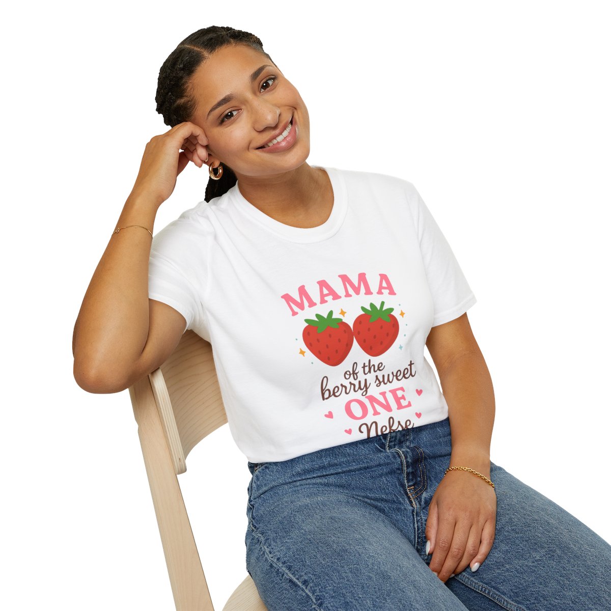 Strawberry Graphic Tee for Family, Dada of the Berry Sweet One, Mama of the Berry Sweet One, Cute Family Shirt, Unisex Cotton T-Shirt,